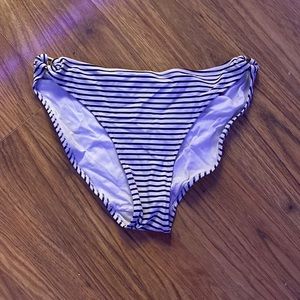Black and white stripped swim suit bottom